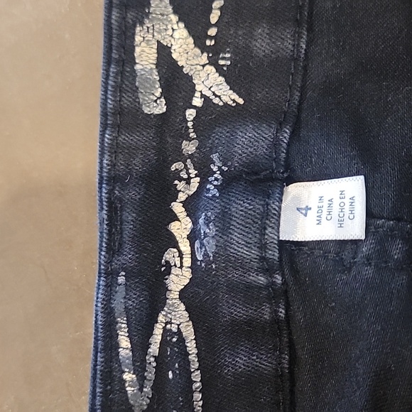 ladies size 4 high waist skinny black Jean  seven7 brand - Picture 2 of 5